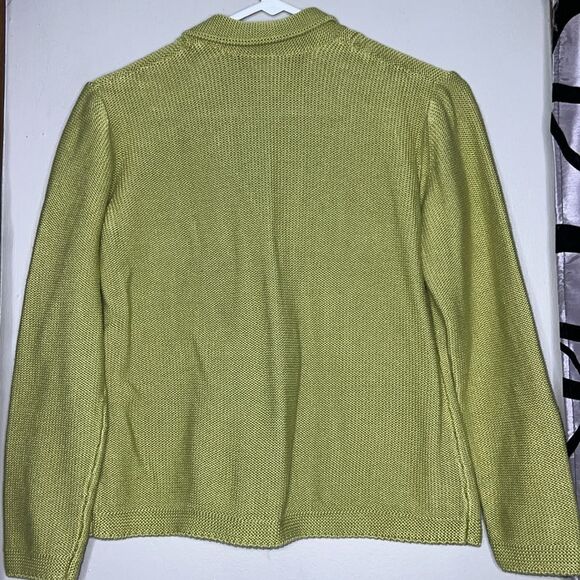 Jones New York Women's Knitted Apple Green Cardigan Small - Picture 9 of 11